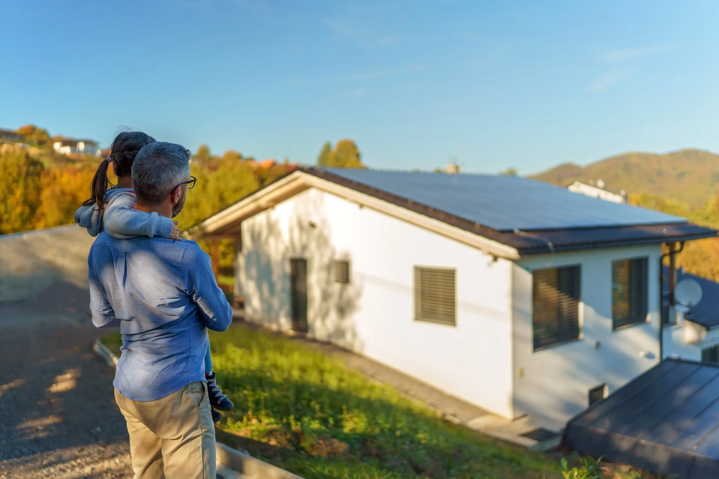 Solaranlage auf Einfamilienhaus in der Schweiz
